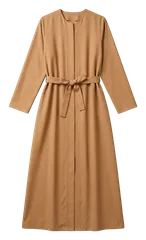 عباءة بحزام جملي