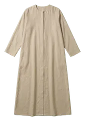 sand beige linen abaya