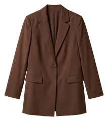 بليزر طويل بني غامق (شوكولاتة)