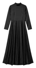 فستان سهرة ساتان أسود