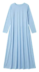 baby blue modest maxi dress