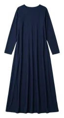 navy modest maxi dress