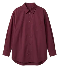 قميص طويل عنابي (برجندي)